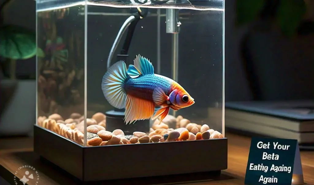 Get Your Betta Eating Again-Text-with-blue-betta-in-the-tank