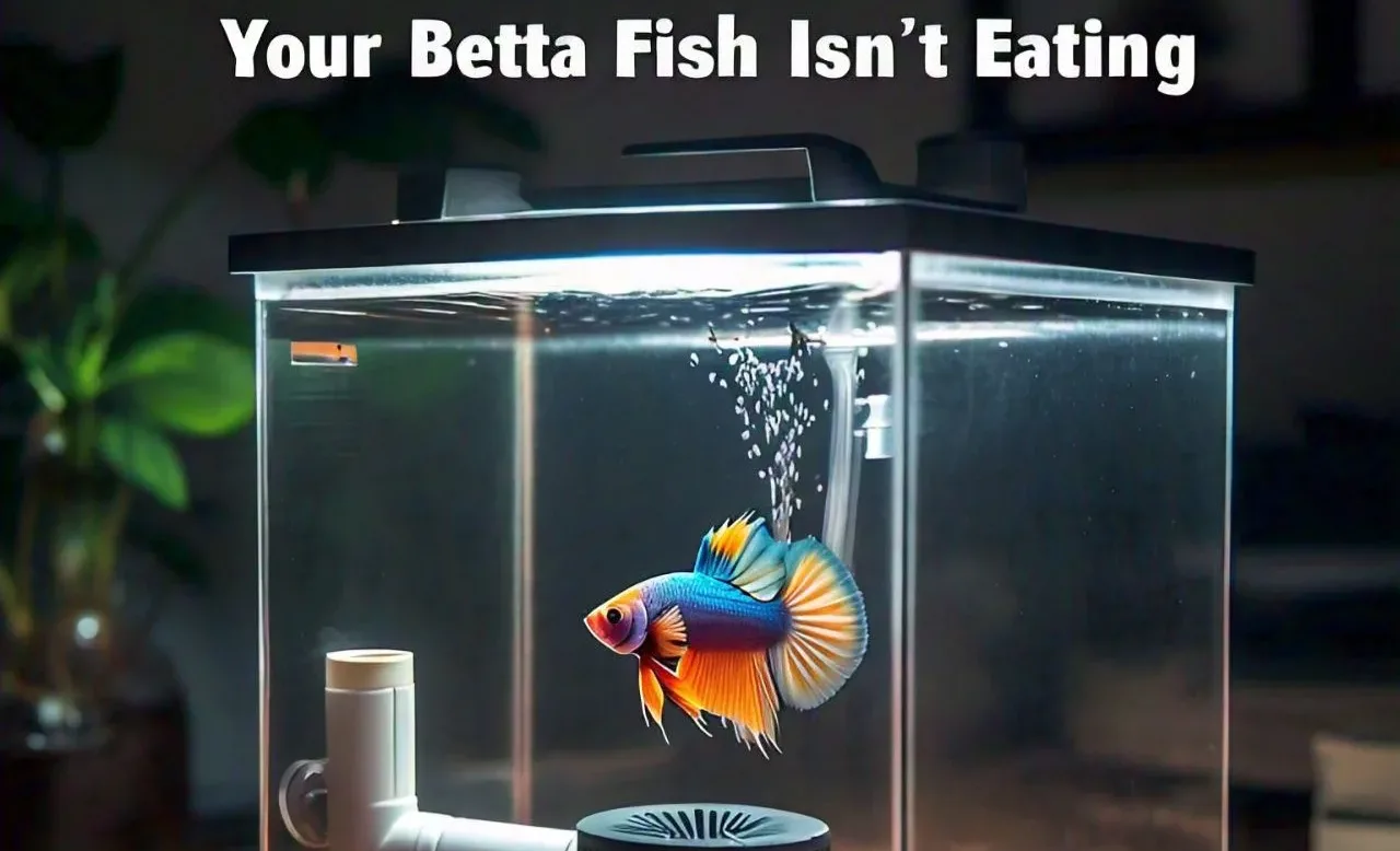 Your Betta Fish Isn't Eating-text-with-blue-bettta-in-the-tank