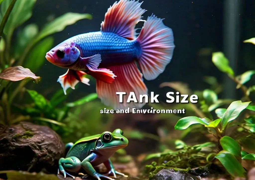 African dwarf frog with betta Tank Size and Environment